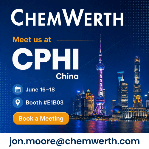 ChemWerth works in generic API development & supply, non-infringement patent strategy development and regulatory support.
