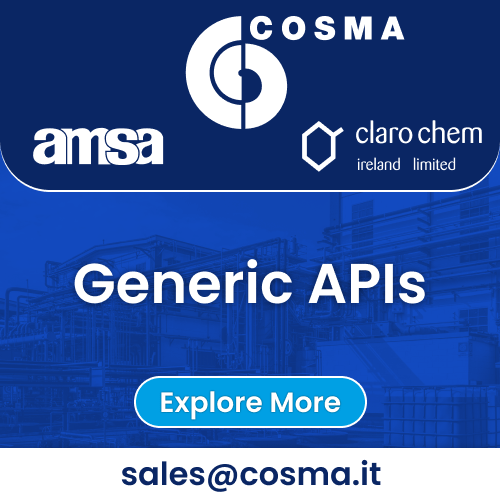 Cosma S.p.A., part of CFM Group with AMSA & Clarochem, provides global pharma & veterinary health with 300+ tons of FDA-approved APIs.
