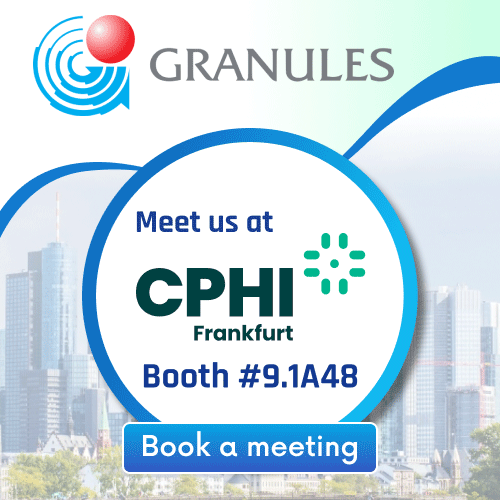 Granules India Limited has high volume world-class facilities for APIs, PFIs, & FDFs, serving customers in over 80 countries.