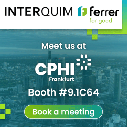 Interquim comes from an international group of 50 companies active in the pharma, hospital, diagnostics, fine chemicals & feed sectors.