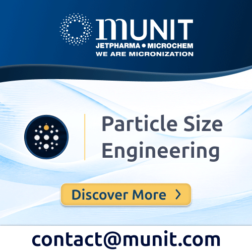 Munit offers scalable GMP micronization and particle size engineering to enhance drug solubility, bioavailability, and performance.