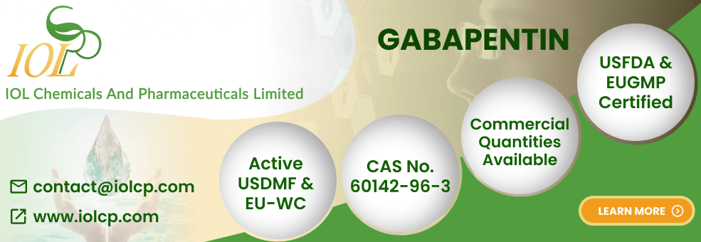 gabapentin api manufacturer in india