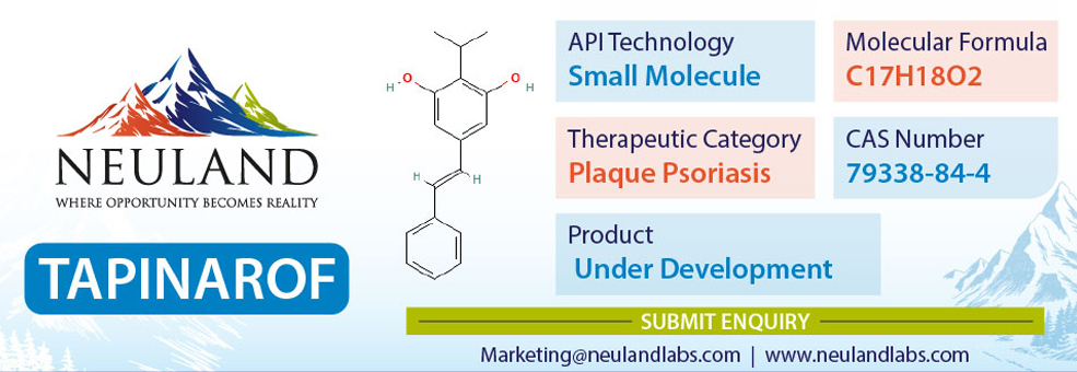 Tapinarof API Manufacturers Suppliers Drug Master Files (DMF) CEP
