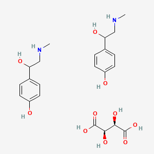 (+-)-1-(4-Hydroxyphenyl)-2-methylaminoethanol tartrate