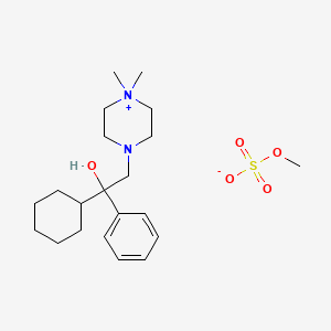 1-cyclohexyl-2-(4,4-dimethylpiperazin-4-ium-1-yl)-1-phenylethanol; methyl sulfate