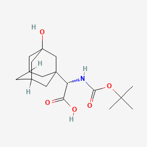 (alphaS)-alpha[[(1,1-dimethylethoxy)carbonyl]amino]-3-hydroxytricyclo[3.3.1.1 3,7]decane-1-acetic acid