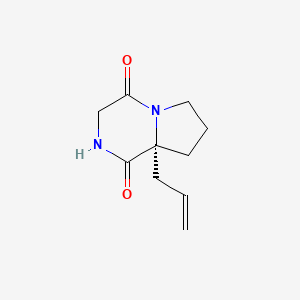 Pyrrolo(1,2-a)pyrazine-1,4-dione, hexahydro-8a-(2-propenyl)-, (8aR)-