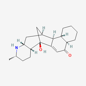(1S,2S,3S,8R,12R,13R,16S,18R)-12-hydroxy-16-methyl-17-azapentacyclo[10.7.1.02,11.03,8.013,18]icos-10-en-9-one
