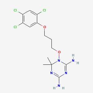 1,6-Dihydro-6,6-dimethyl-1-(3-(2,4,5-trichlorophenoxy)-propoxy)-1,3,5-triazine-2 ,4-diamine