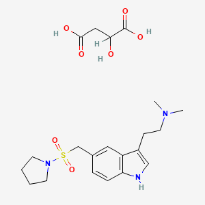 1-[[3-(2-dimethylaminoethyl)-5-indolyl]methanesulphonyl]pyrrolidine Malate