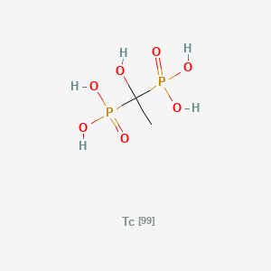 (1-hydroxy-1-phosphonoethyl)phosphonic acid; technetium-99