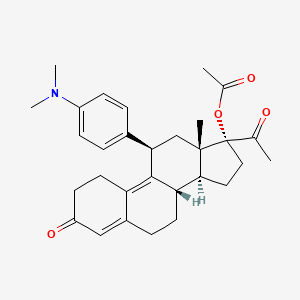(11beta)-17-(Acetyloxy)-11-(4-(dimethylamino)phenyl)-19-norpregna-4,9-diene-3,20-dione