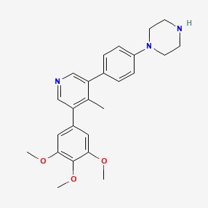 1-[4-[4-Methyl-5-(3,4,5-trimethoxyphenyl)pyridin-3-yl]phenyl]piperazine