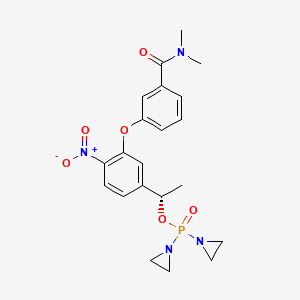 (1S)-1-[3-[3-[(Dimethylamino)carbonyl]phenoxy]-4-nitrophenyl]ethyl P,P-bis(1-aziridinyl)phosphinate