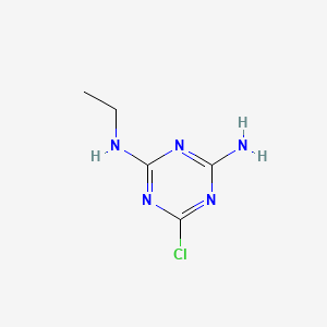 1,3,5-Triazine-2,4-diamine, 6-chloro-N-ethyl- (9CI)