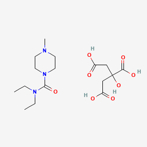 1-Methyl-4-diethylcarbamoylpiperazine citrate