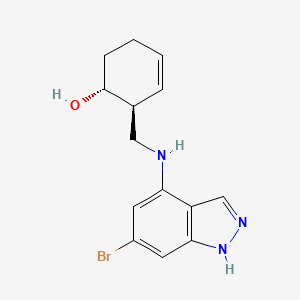 (1R,2S)-2-[[(6-bromo-1H-indazol-4-yl)amino]methyl]cyclohex-3-en-1-ol