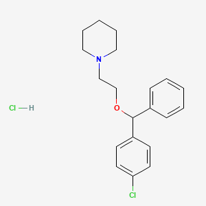 1-[2-[(4-chlorophenyl)-phenylmethoxy]ethyl]piperidine hydrochloride