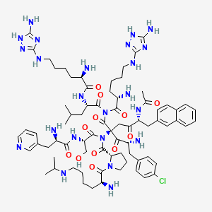 1-AcNal-2-Cpa-3-Pal-5,6-Lys-8-ILys-10-Ala-GnRH