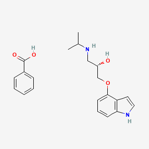 Pindolol benzoate, (S)-