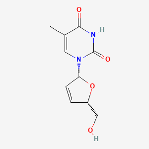 1-[(2R,5S)-5-(hydroxymethyl)-2,5-dihydrofuran-2-yl]-5-methylpyrimidine-2,4(1H,3H)-dione