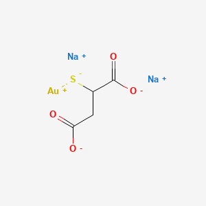 [(1,2-dicarboxyethyl)thio]gold disodium salt