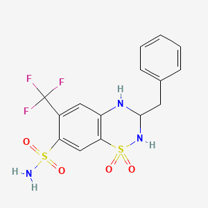 1,1-dioxo-3-benzyl-6-(trifluoromethyl)-2H,3H,4H-benzo[e]1,2,4-thiadiazine-7-su lfonamide