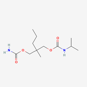 (1-Methylethyl)carbamic acid 2-(((aminocarbonyl)oxy)methyl)-2-methylpentyl ester