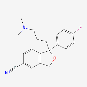 1-[3-(dimethylamino)propyl]-1-(4-fluorophenyl)-1,3-dihydro-5-isobenzo[b]furancarbonitrile