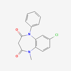 1-Phenyl-5-methyl-8-chloro-1,2,4,5-tetrahydro-2,4-dioxo-3H-1, 5-benzodiazepine