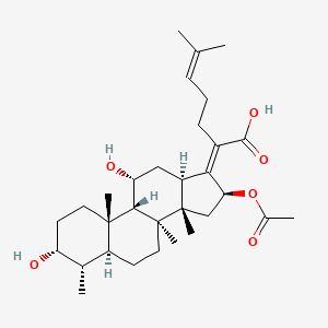 16-(Acetyloxy)-3,11-dihydroxy-29-nordammara-17(20),24-dien-21-oic acid