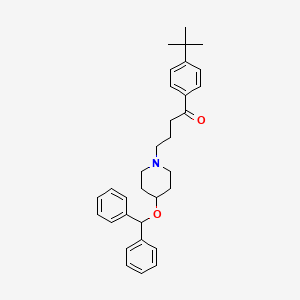 1-(4-tert-butylphenyl)-4-[4-(diphenylmethoxy)piperidin-1-yl]butan-1-one