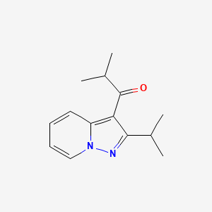 1-Propanone, 2-methyl-1-(2-(1-methylethyl)pyrazolo(1,5-a)pyridin-3-yl)-