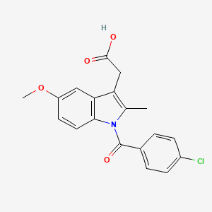 1-p-Cloro-benzoil-5-metoxi-2-metilindol-3-acido acetico [Spanish]