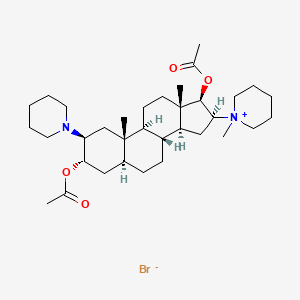 1-[3alpha,17beta-bis(acetoxy)-2beta-(1-piperidinyl)-5alpha-androstan-16beta-yl]-1-methylpiperidinium bromide