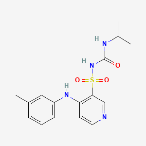 1-({4-[(3-methylphenyl)amino]pyridin-3-yl}sulfonyl)-3-(propan-2-yl)urea
