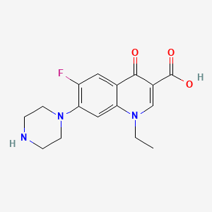 1-Ethyl-6-fluor-1,4-dihydro-4-oxo-7-(1-piperazinyl)-3-chinolincarbonsaeure