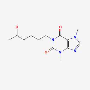 1,2,3,6-Tetrahydro-3,7-dimethyl-1-(5-oxohexyl)-2,6-purindion