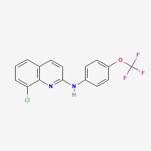 8-Chloro-N-(4-(trifluoromethoxy)phenyl)quinolin-2-amine