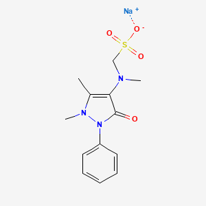 1-Phenyl-2,3-dimethyl-4-methylamino-5-pyrazolon-N-methanesulfonsaeuren natrium [German]