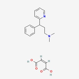 1-Phenyl-1-(2-pyridyl)-3-dimethylaminopropane maleate