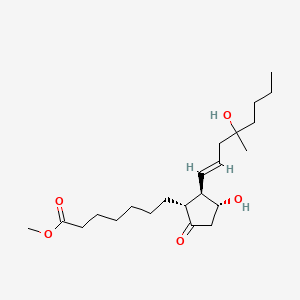 (11-alpha,13E)-(+-)-11,16-Dihydroxy-16-methyl-9-oxoprost-13-en-1-oic acid methyl ester