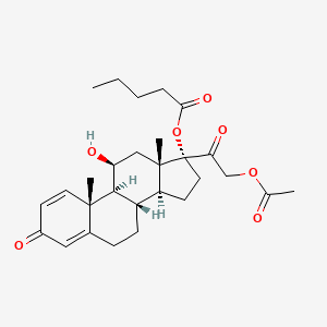 11beta,17alpha,21-Trihydroxy-1,4-pregnadiene-3,20-dione 21-acetate 17-valerate