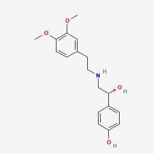 1-(p-hydroxyphenyl)-2-((3,4-dimethoxyphenethyl)amino)ethanol