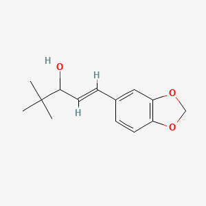 1-Penten-3-ol, 1-(1,3-benzodioxol-5-yl)-4,4-dimethyl-