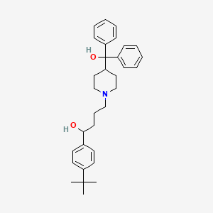 1-(4-tert-butylphenyl)-4-[4-(hydroxydiphenylmethyl)piperidin-1-yl]butan-1-ol