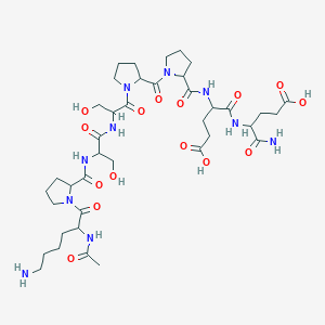 Acetyl-Lysyl-Prolyl-Seryl-Seryl-Prolyl-Prolyl-Glutamyl-Glutamic Acid Amide