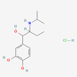 1,2-Benzenediol, 4-(1-hydroxy-2-((1-methylethyl)amino)butyl)-, hydrochloride