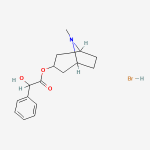 1-alpha-H,5-alpha-H-Tropan-3-alpha-ol, mandelate (ester), hydrobromide