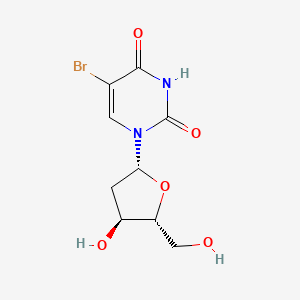 1-[(4S,2R,5R)-4-hydroxy-5-(hydroxymethyl)oxolan-2-yl]-5-bromo-1,3-dihydropyrim idine-2,4-dione